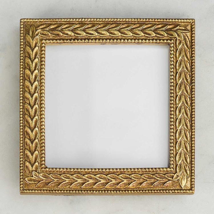 Квадратная рамка для фото с лиственным кантом Flowery Photo Frame Square